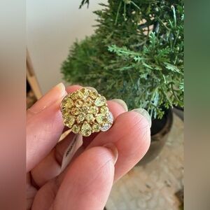 NWT chuck clemency sts sterling silver chrysoberyl ring size 6